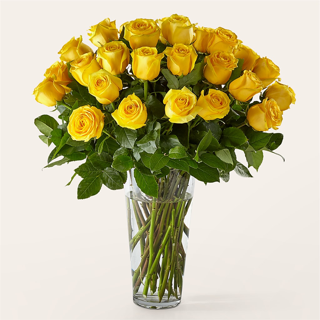 Long Stem Yellow Rose Bouquet – TAYLOR'S MERCANTILE, Sewanee TN