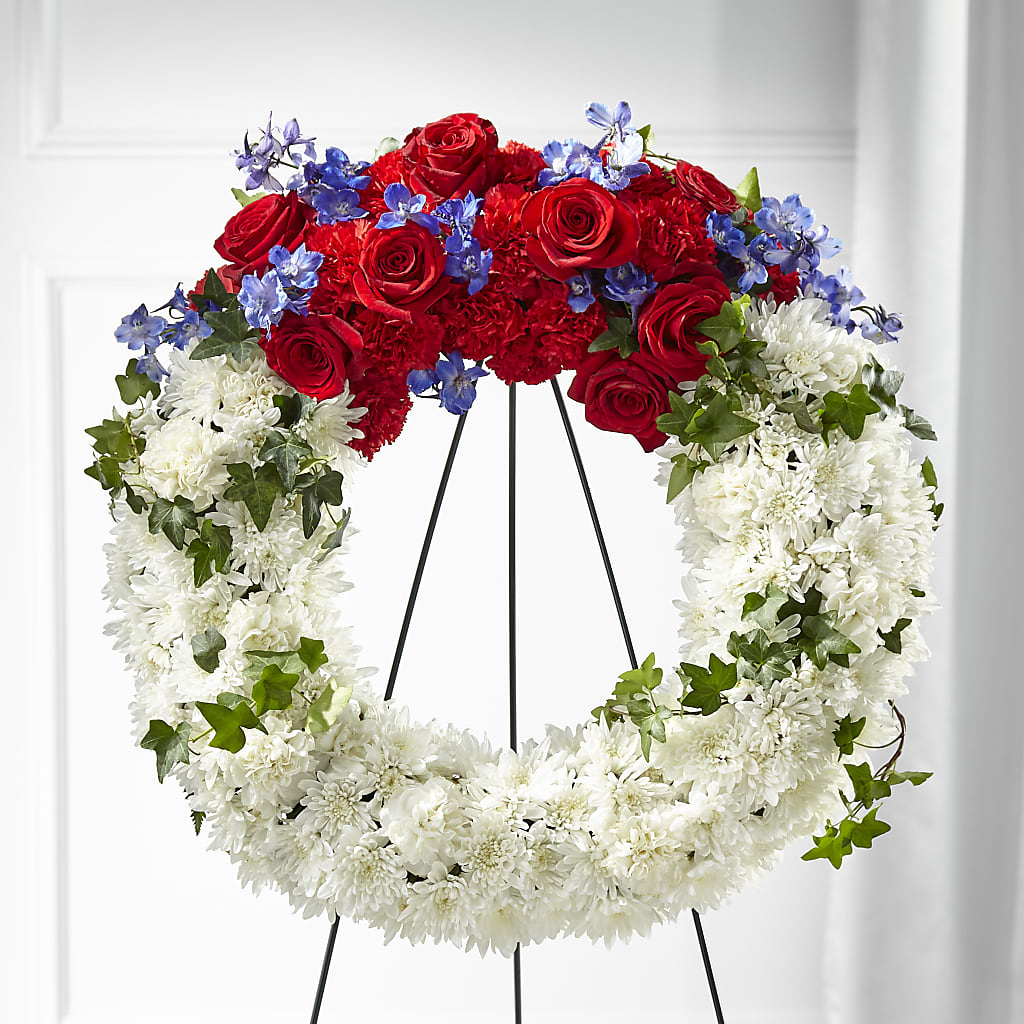 Patriotic Passion Wreath – TAYLOR'S MERCANTILE, Sewanee TN