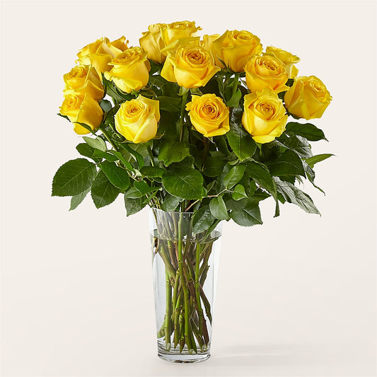 Long Stem Yellow Rose Bouquet – TAYLOR'S MERCANTILE, Sewanee TN