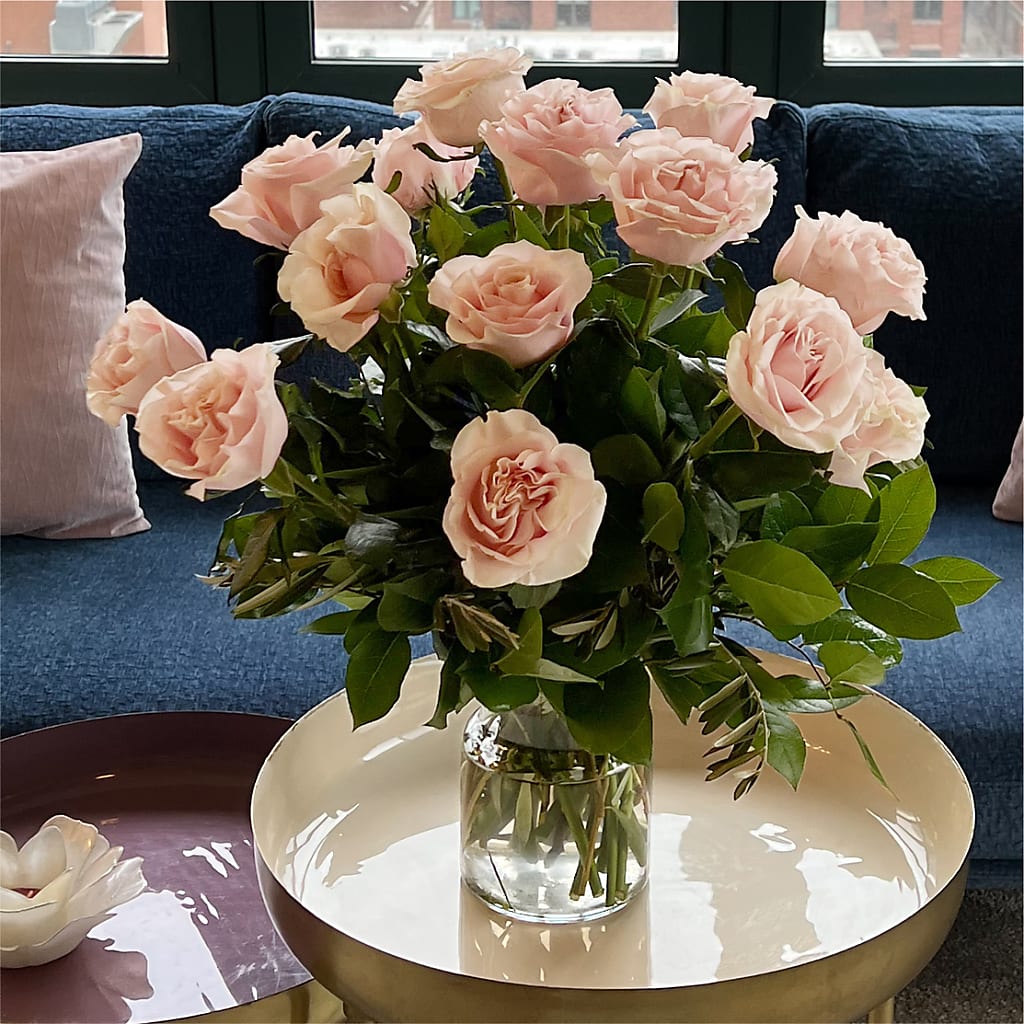 Long Stem Pink Rose Bouquet – TAYLOR'S MERCANTILE, Sewanee TN