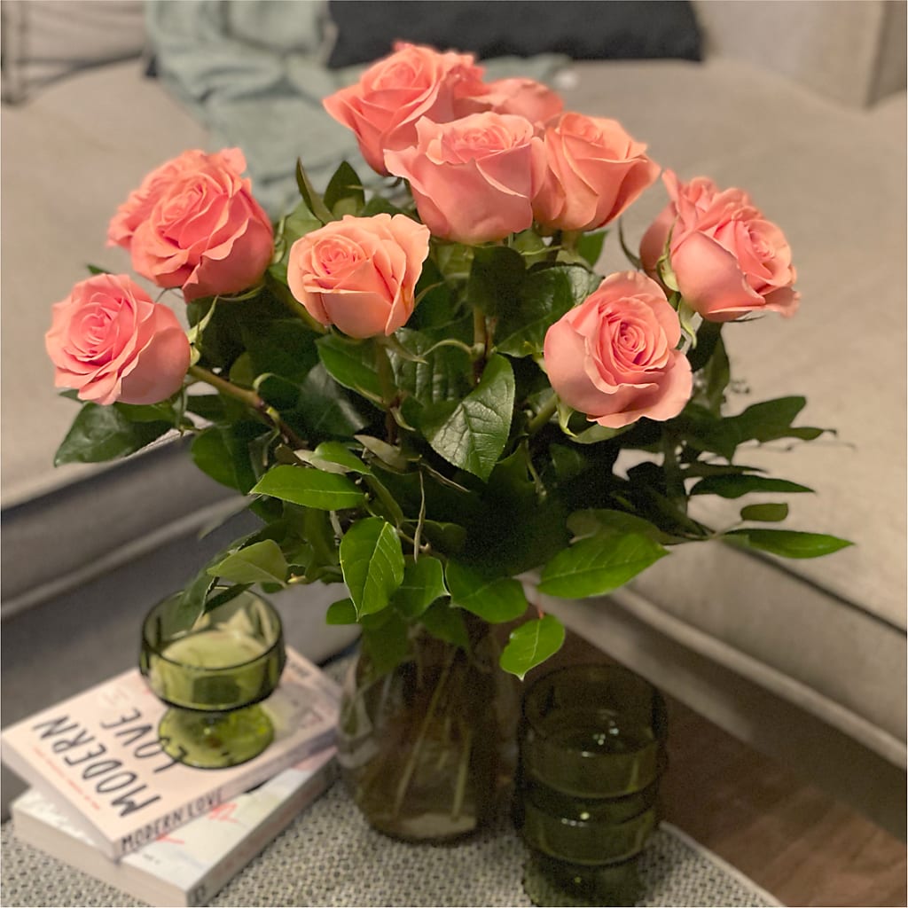 Long Stem Pink Rose Bouquet – TAYLOR'S MERCANTILE, Sewanee TN