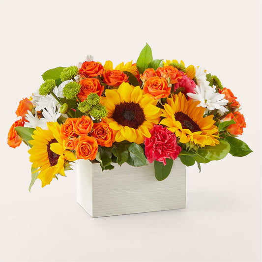 Sun-drenched Blooms Box Bouquet – TAYLOR'S MERCANTILE, Sewanee TN