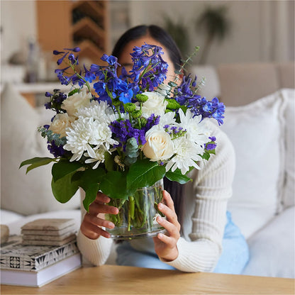 Cerulean Waves Bouquet – TAYLOR'S MERCANTILE, Sewanee TN