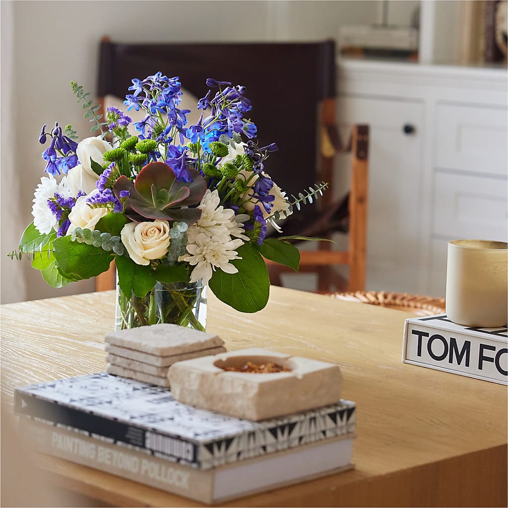 Cerulean Waves Bouquet – TAYLOR'S MERCANTILE, Sewanee TN