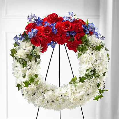 Patriotic Passion Wreath – TAYLOR'S MERCANTILE, Sewanee TN
