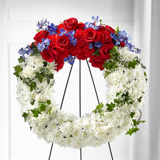 Patriotic Passion Wreath – TAYLOR'S MERCANTILE, Sewanee TN