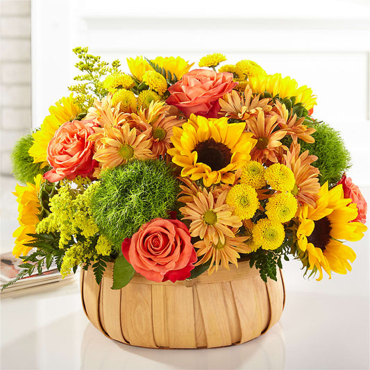 Harvest Sunflower Basket – TAYLOR'S MERCANTILE, Sewanee TN