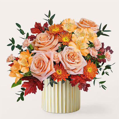 Spiced Latte Bouquet with Ivory Vase – TAYLOR'S MERCANTILE, Sewanee TN