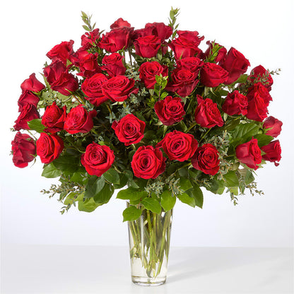 Forever Yours Fifty Stem Red Rose Bouquet – TAYLOR'S MERCANTILE, Sewanee TN